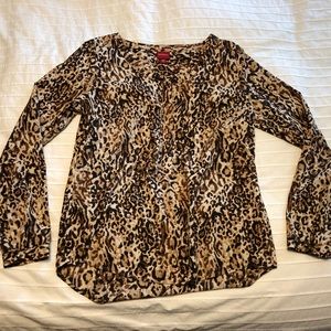 Leopard print blouse
